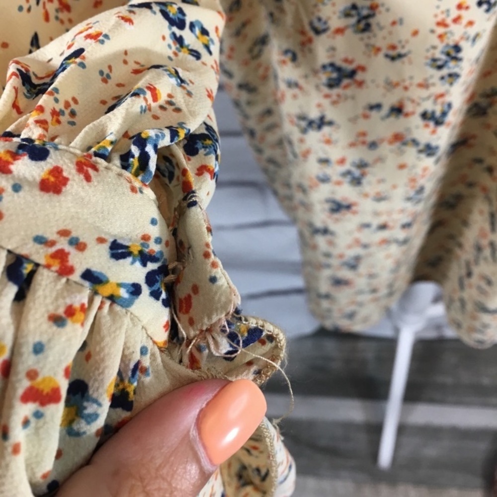 {Hayden} ruffle boho hippie floral dress - Picture 4 of 7